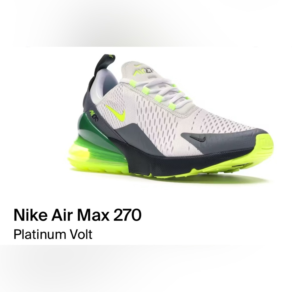 Nike Air Max 270 Men's Shoes - Platinum Volt sz 10